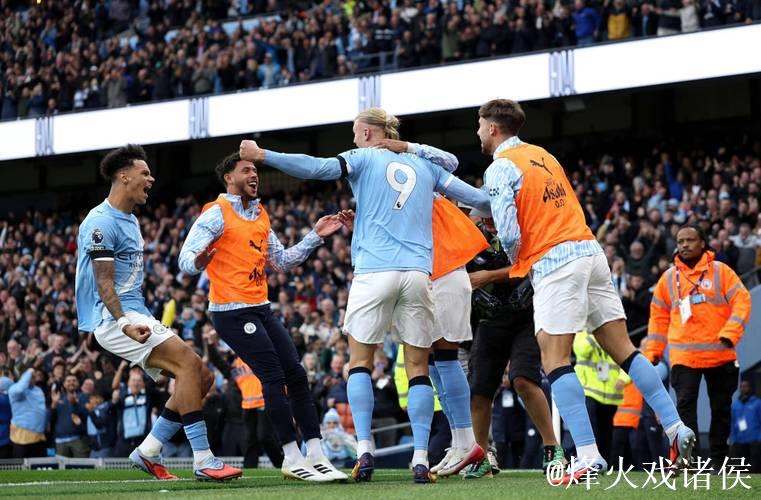 哈兰德36球领跑足坛，曼城3-0大胜水晶宫，紧追阿森纳2分之差