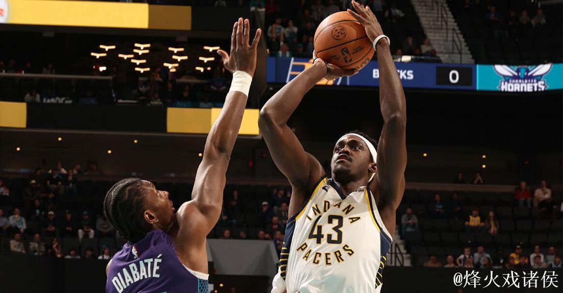 西亚卡姆30+14鲍尔替补33+8 步行者胜黄蜂止13连败